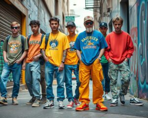 Moda męska lat 90. – kluczowe trendy i stylizacje inspirowane subkulturami